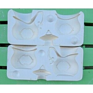 Duncan Vintage 1962 Party Cream and Sugar Slip Mold SM No 1011-0  (All pieces)